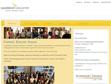 Tablet Screenshot of leadershiplancaster.org